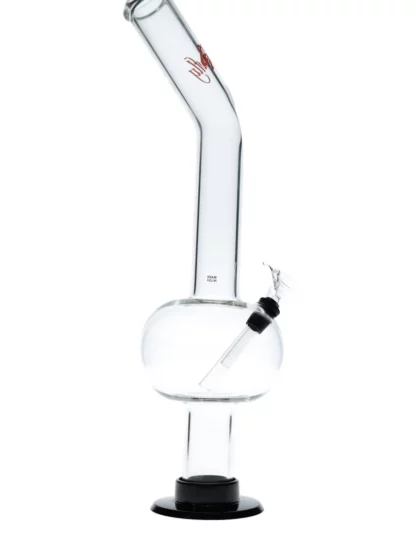 18" Glowfly Glass Bent Bubble Bong by Puffing Bird other side