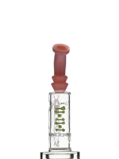 10" NEU Tornado DNA Rig Water Pipe Pink Green back