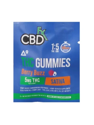 Berry Buzz CBDfx D9 THC Gummies 5mg (2)