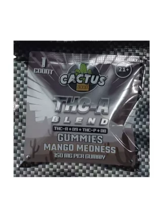 Cactus labs THC-A bland THC-A+D9+THC-P+D8 gummy 150 mg Mango Medness