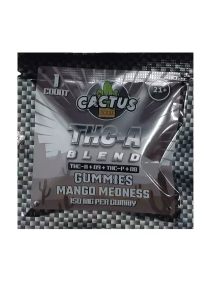 Cactus labs THC-A bland THC-A+D9+THC-P+D8 gummy 150 mg Mango Medness