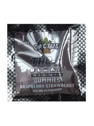 Cactus labs THC-A bland THC-A+D9+THC-P+D8 gummy 150 mg Raspberry Strawberry