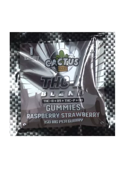Cactus labs THC-A bland THC-A+D9+THC-P+D8 gummy 150 mg Raspberry Strawberry