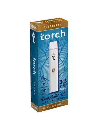 Goldberry Torch Blue Lotus + D9 Sapphire Vape 3.5G