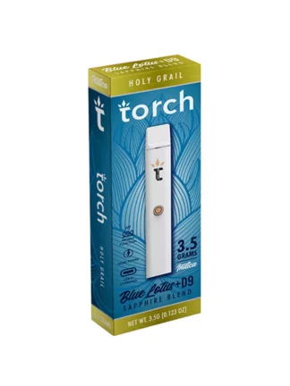 Holly Grail Torch Blue Lotus + D9 Sapphire Vape 3.5G