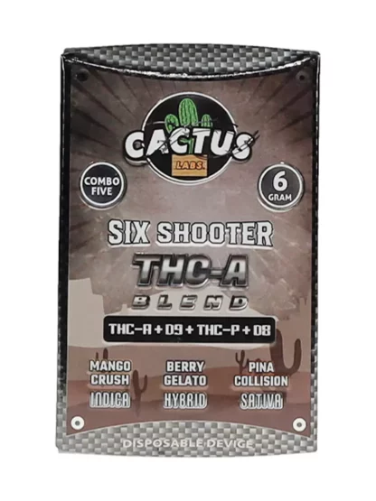Mango Crush Berry Gelato Pina Collison Cactus Labs THC-A Blend Vape 6g