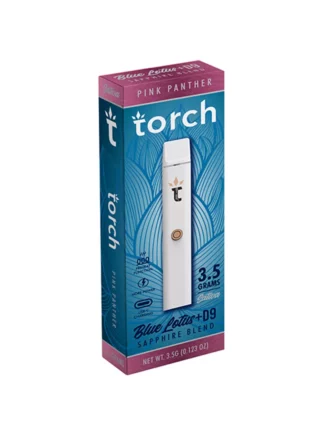 Pink Panther Torch Blue Lotus + D9 Sapphire Vape 3.5G