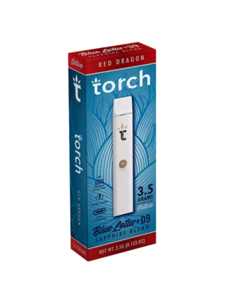 Red Dragon Torch Blue Lotus + D9 Sapphire Vape 3.5G