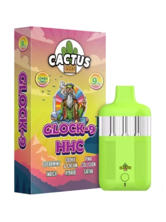 Spearmint Cookie & Cream Pina Collison Cactus Labs Glock 9 HHC Vape 9MG