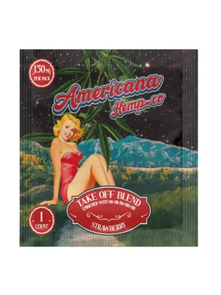 Strawberry Americana Hemp Co Take Off Blend Gummies 150mg