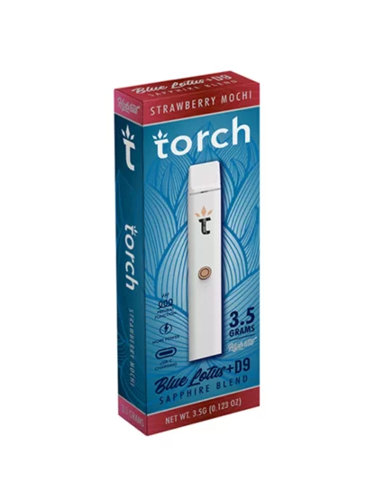 Strawberry Mochi Torch Blue Lotus + D9 Sapphire Vape 3.5G