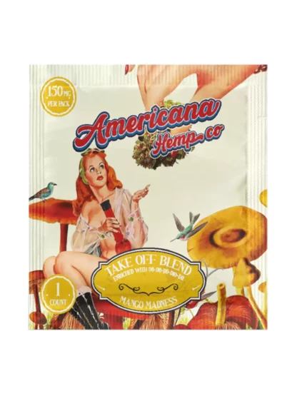 Mango Madness Americana Hemp Co Take Off Blend Gummies 150mg