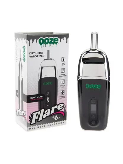 Ooze Flare Dry Herb Vaporizer 2200mAh Cosmic Chrome