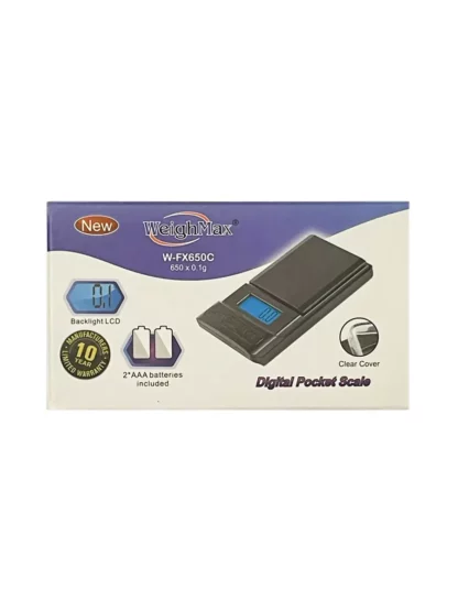 WaighMax digital pocket scale W-FX650C Box