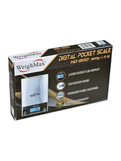 WeighMax HD-800 LCD Digital Scale 800g x 0.1g Box (1)