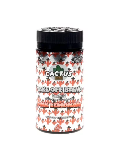 Pink Lemonade Cactus Labs Take Off Blend Gummies 3000mg