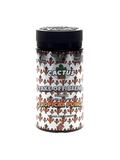 Tropical Punch Cactus Labs Take Off Blend Gummies 3000mg