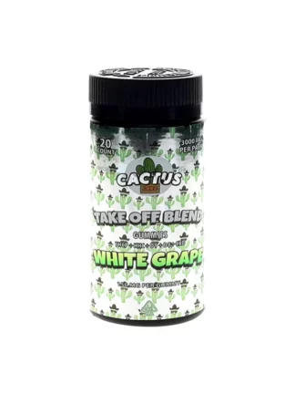 White Grape Cactus Labs Take Off Blend Gummies 3000mg