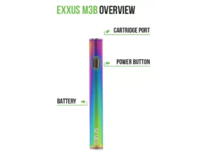 Exxus M3b cartridge vaporizer powered by CCEL D
