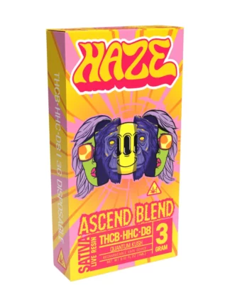 Haze Ascend Blend THCB+HHC+D8 3G Rechargeable Vape Box