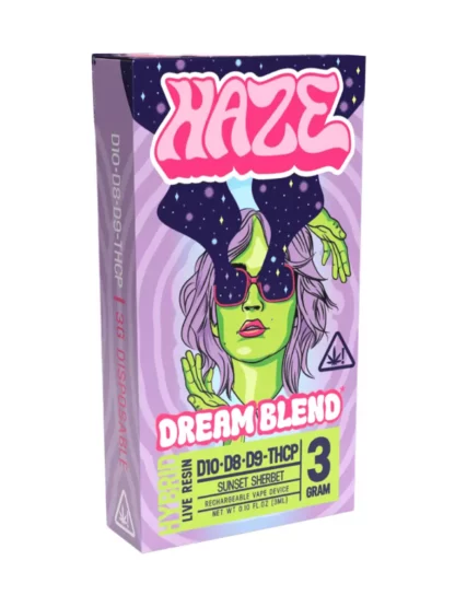 Haze Dream Blend D10+D8+D9+THCP 3G Rechargeable Vape