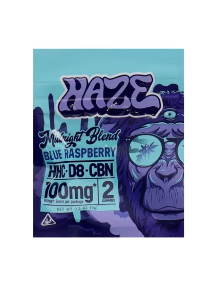 Haze Midnight Blend HHC+D8+CBN 100mg 2 Gummies