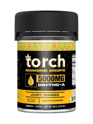 Juicy Mango Torch diamond drops 5000mg D9+THC-A