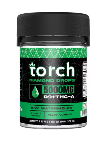 Kiwi Watermelon Torch diamond drops 5000mg D9+THC-A