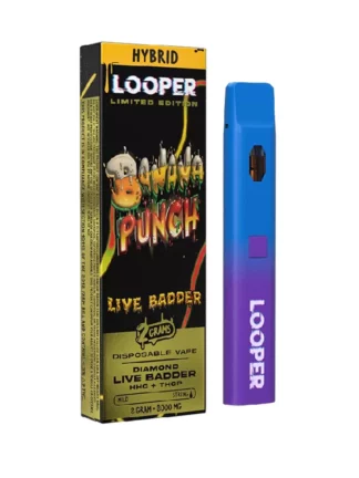 Banana Punch Looper Limited Edition Diamond Live Badder HHC+THC-P Vape 2G