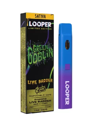 Green Goplin Looper Limited Edition Diamond Live Badder HHC+THC-P Vape 2G