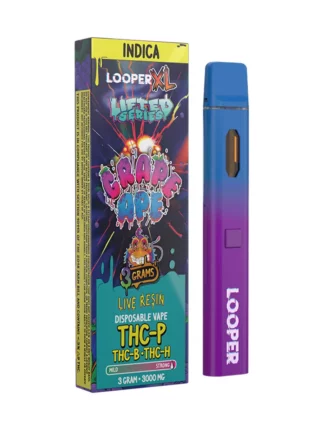 Looper XL LIFTED SERIES THC-P THC-B-THC-H 3 gram Grape Ape