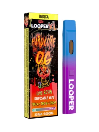 Hardcore OG Looper XL Melted Series THC-A+THC-B+THC-P Vape 3G