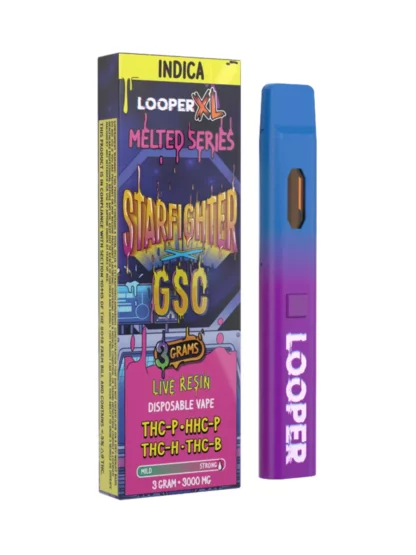 Starfighter Looper XL Melted Series HHC-P+THC-H+THC-P+THC-B Vape 3G