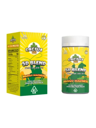 Mango Madness Cactus Labs 5D Jar Gummies 3000mg