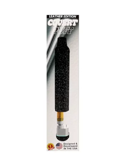 NEU Covert Puff Vape Battery 320mAh Leather Black