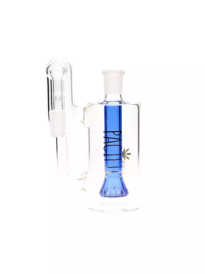 Pacific Double Chamber 90 Degree 14MM Ash Catcher Blue