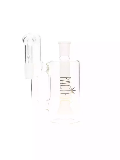 Pacific Double Chamber 90 Degree 14MM Ash Catcher White