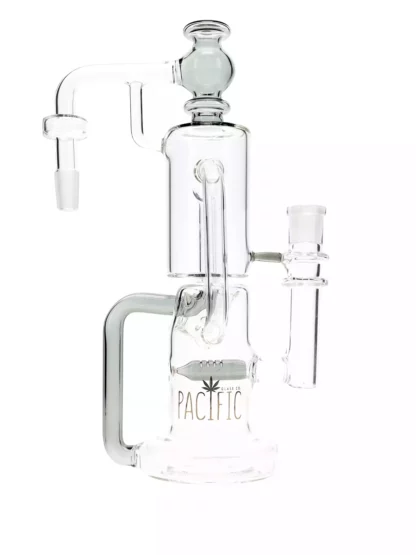 Pacific Multi-Level 90 Degree 14MM Ash Catcher Black