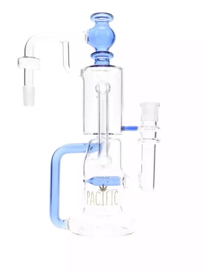 Pacific Multi-Level 90 Degree 14MM Ash Catcher blue