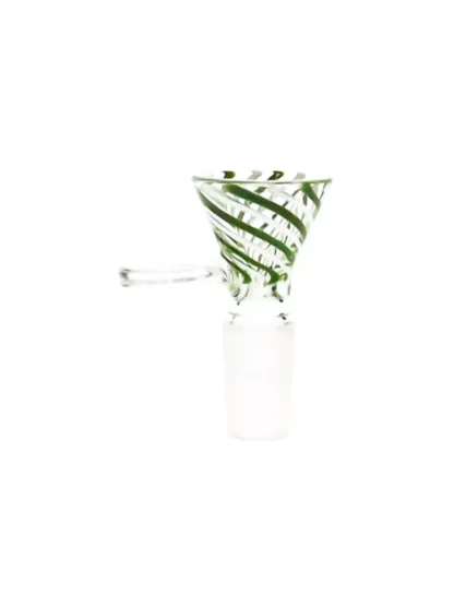 Pacific Straight 14MM Diamiond Bowl Glass Green White