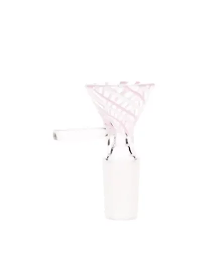 Pacific Straight 14MM Diamiond Bowl Glass Pink White