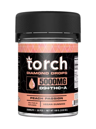 Peach Passion Torch diamond drops 5000mg D9+THC-A