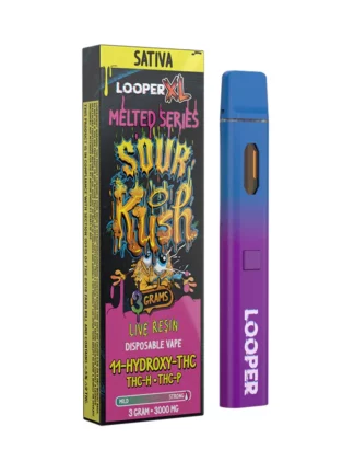 Sour Kush Looper XL Lifted Series 11-Hydroxy-THC+THC-H+THC-P Vape 3G