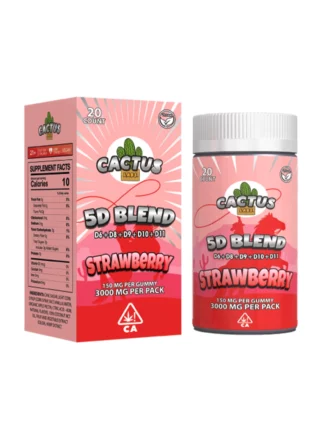 Strawberry Cactus Labs 5D Jar Gummies 3000mg