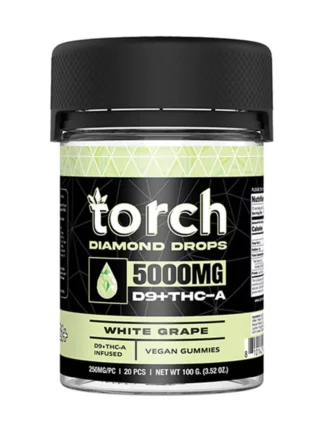 White Grape Torch diamond drops 5000mg D9+THC-A