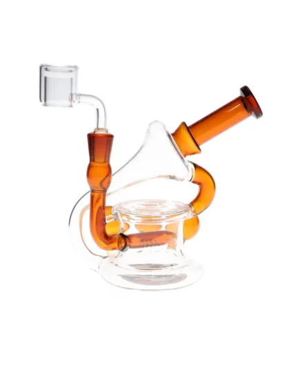 7" Tsunami Concentrate Rig Inline Percolator Water Pipe Back