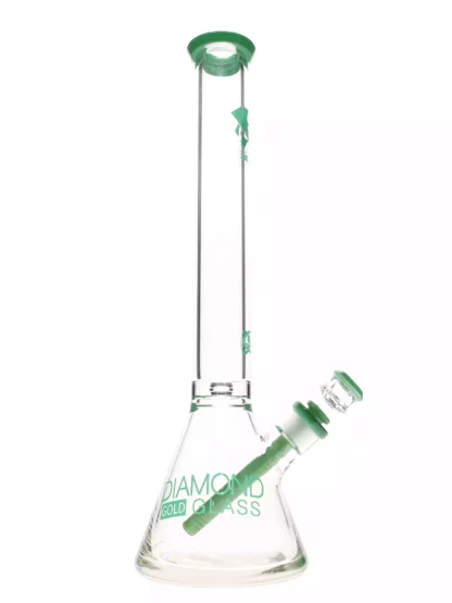 19 99 Ice Pinch Colored Downstem Water Pipe by Diamond Glass Jade