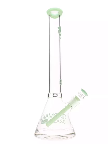 19 99 Ice Pinch Colored Downstem Water Pipe by Diamond Glass Milk green