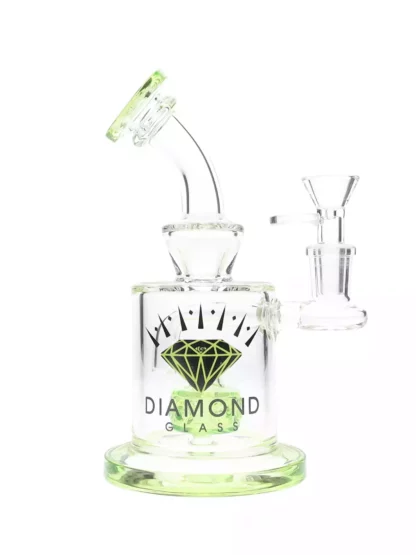 6 Cabo Tire Perc Dab Rig by Diamond Glass Green