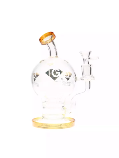 8 Retort Sphere Perc Dab Rig by Diamond Glass Gold